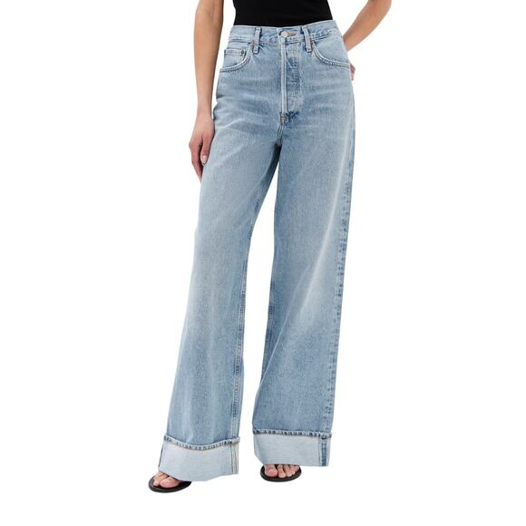 Aurate Denim - Agolde Relaxed Blue Dame Denim Jeans Size 25